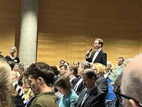 Benedikt Warth during the opening Q&A session
